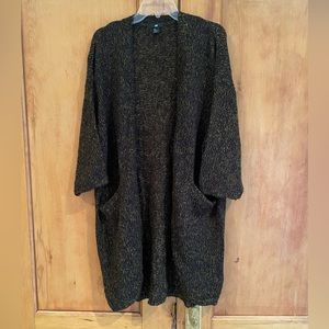Long brown/black cardigan sweater